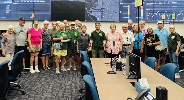 CERT members attend the Manatee County Emergency Operations Center on 112025